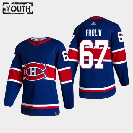 Camisola Montreal Canadiens Michael Frolik 67 2020-21 Reverse Retro Authentic - Criança